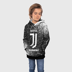 Толстовка-худи детская ЮВЕНТУС Juventus - Арт, цвет: 3D-черный — фото 2