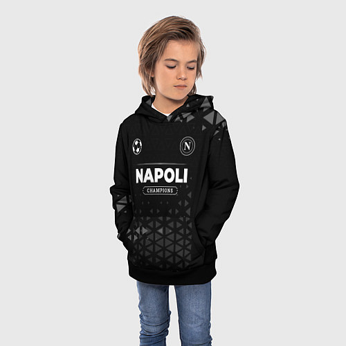 Детская толстовка Napoli Форма Champions / 3D-Черный – фото 3