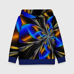 Толстовка-худи детская Neon vanguard pattern Fashion 2023, цвет: 3D-синий