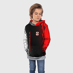 Толстовка-худи детская Resident evil амбрелла, цвет: 3D-меланж — фото 2