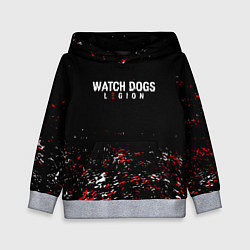 Толстовка-худи детская Watch Dogs 2 Брызги красок, цвет: 3D-меланж