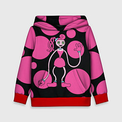 Толстовка-худи детская Mommy Long Legs Мама длинные ноги, цвет: 3D-красный