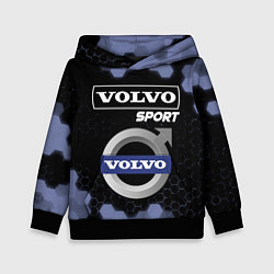 Толстовка-худи детская VOLVO Sport Соты, цвет: 3D-черный