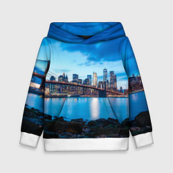 Детская толстовка Закат в мегаполисе