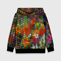 Толстовка-худи детская Диско шар, цвет: 3D-черный