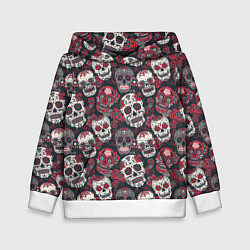 Детская толстовка День мертвых Черепа Мексика