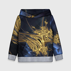 Детская толстовка Фрактальная футуристическая композиция Абстракция