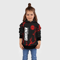 Толстовка-худи детская ФИАТ Pro Racing Молнии, цвет: 3D-черный — фото 2