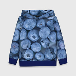 Детская толстовка Голубика - фон