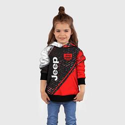 Толстовка-худи детская JEEP - Краска, цвет: 3D-черный — фото 2