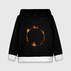 Толстовка-худи детская Знак тьмы из Dark Souls, цвет: 3D-белый