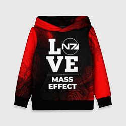 Толстовка-худи детская Mass Effect Love Классика, цвет: 3D-черный
