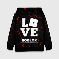 Толстовка-худи детская Roblox Love Классика, цвет: 3D-черный