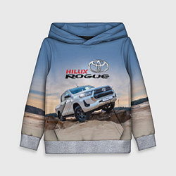 Толстовка-худи детская Toyota Hilux Rogue Off-road vehicle Тойота - прохо, цвет: 3D-меланж