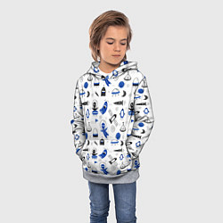 Толстовка-худи детская UNIDENTIFIED FLYINGS, цвет: 3D-меланж — фото 2