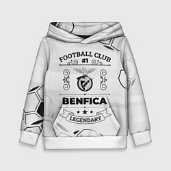 Толстовка-худи детская Benfica Football Club Number 1 Legendary, цвет: 3D-белый