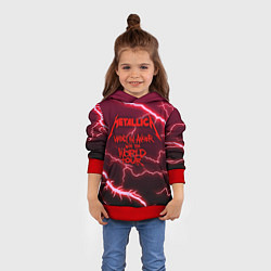 Толстовка-худи детская Metallica Madly in Angel, цвет: 3D-красный — фото 2