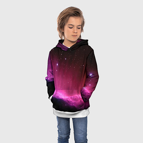 Детская толстовка Night Nebula / 3D-Белый – фото 3