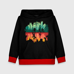 Толстовка-худи детская Stranger Things Wrong Side, цвет: 3D-красный