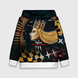 Толстовка-худи детская Cs:go - The Empress 2022 Императрица, цвет: 3D-белый