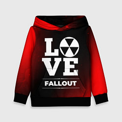 Толстовка-худи детская Fallout Love Классика, цвет: 3D-черный
