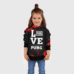 Толстовка-худи детская PUBG Love Классика, цвет: 3D-черный — фото 2