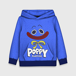 Толстовка-худи детская Poppy Playtime Huggy Wuggy, цвет: 3D-синий