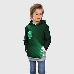 Толстовка-худи детская ФК АХМАТ - СПОРТ ФОРМА, цвет: 3D-меланж — фото 2