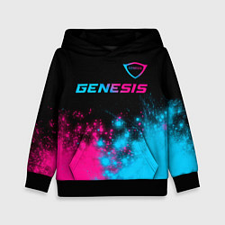 Толстовка-худи детская Genesis Neon Gradient, цвет: 3D-черный