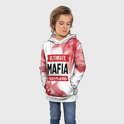 Толстовка-худи детская Mafia: красные таблички Best Player и Ultimate, цвет: 3D-белый — фото 2