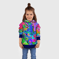 Толстовка-худи детская REFRACTION OF COLORS, цвет: 3D-синий — фото 2
