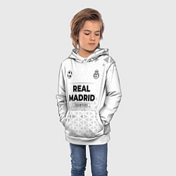 Толстовка-худи детская Real Madrid Champions Униформа, цвет: 3D-белый — фото 2