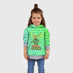 Толстовка-худи детская My singing Monsters - Жужук, цвет: 3D-меланж — фото 2