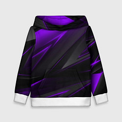 Детская толстовка Geometry Черный и фиолетовый