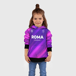 Толстовка-худи детская Roma Legendary Sport Grunge, цвет: 3D-черный — фото 2