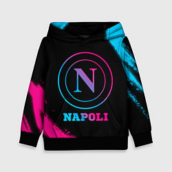 Толстовка-худи детская Napoli FC Neon Gradient, цвет: 3D-черный