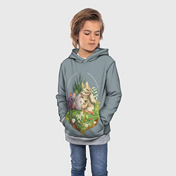 Толстовка-худи детская Наначи и Митти из аниме Made in Abyss, цвет: 3D-меланж — фото 2