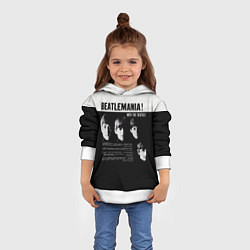 Толстовка-худи детская With The Beatles Битломания, цвет: 3D-белый — фото 2