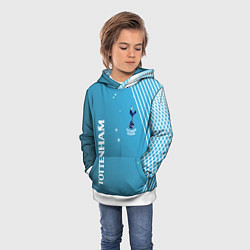 Толстовка-худи детская Тоттенхэм хотспур Абстракция, цвет: 3D-белый — фото 2