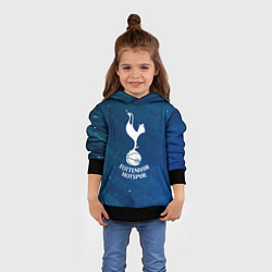 Толстовка-худи детская Tottenham hotspur Соты абстракция, цвет: 3D-черный — фото 2