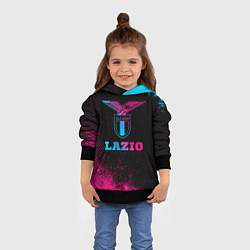 Толстовка-худи детская Lazio - neon gradient, цвет: 3D-черный — фото 2