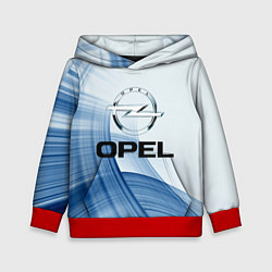 Толстовка-худи детская Opel - logo, цвет: 3D-красный