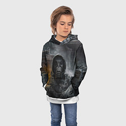 Толстовка-худи детская STALKER На Привале В Припяти, цвет: 3D-белый — фото 2