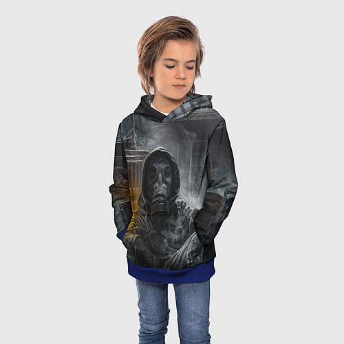 Детская толстовка STALKER На Привале В Припяти / 3D-Синий – фото 3