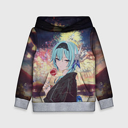 Толстовка-худи детская Genshin Impact - Eula Inazuma, цвет: 3D-меланж