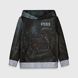 Толстовка-худи детская STALKER С Розой, цвет: 3D-меланж
