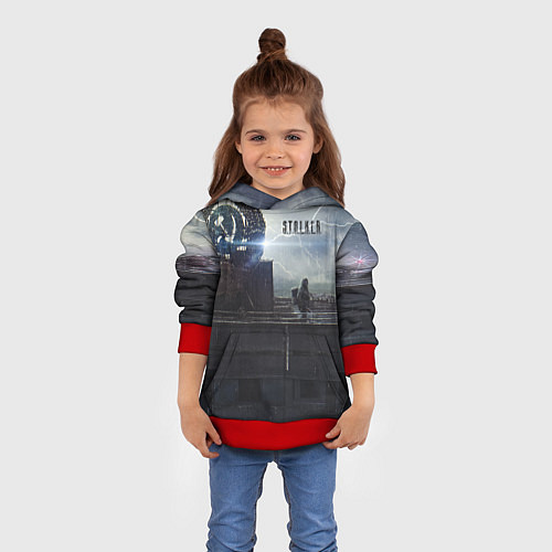 Детская толстовка STALKER Герб СССР В Припяти / 3D-Красный – фото 4