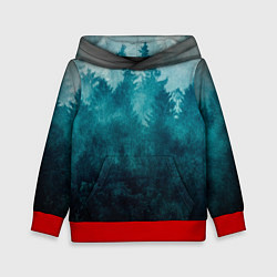 Детская толстовка Темный хвойный лес