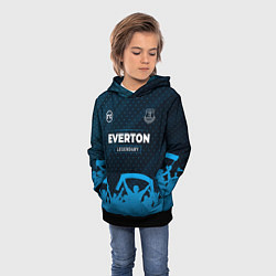 Толстовка-худи детская Everton legendary форма фанатов, цвет: 3D-черный — фото 2