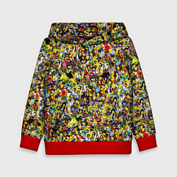 Детская толстовка Симпсоны все Герои